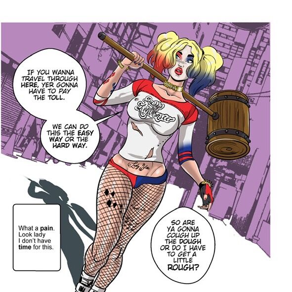 Harley Quinn Psychic Spanking page 3 full