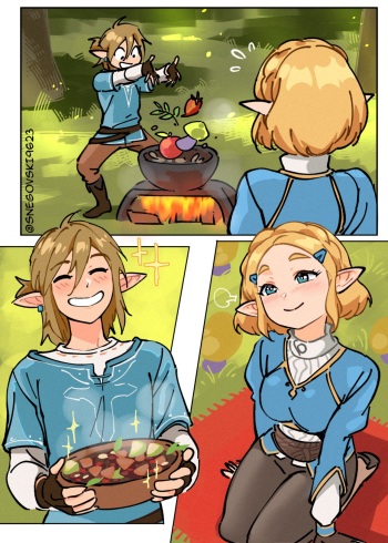 Zelda and Link Summer Vibes cover