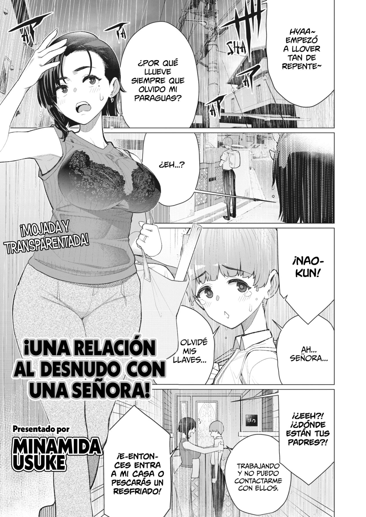 Oba-san to Hadaka no Otsukiai! |  ¡Una Relación Al Desnudo Con Una Señora! page 1 full