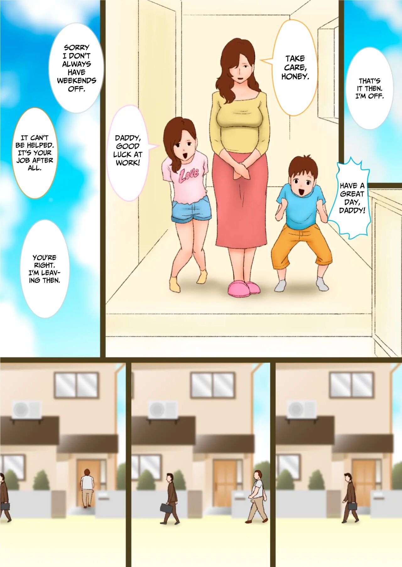 Kazoku de Rankoushitara Oyako ga Haranda Seijinmuke Manga. | An Adult Manga About a Mother and Daughter Getting Impregnated in a Family Orgy. page 2 full