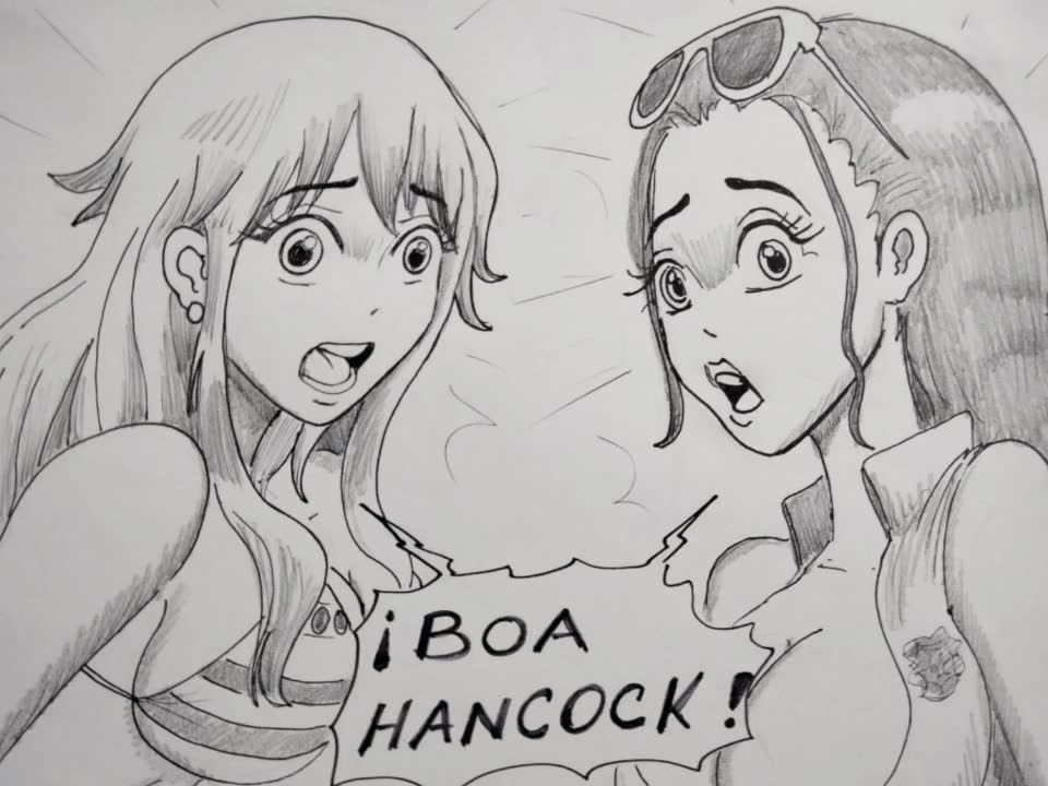Robin and Nami vs Boa Hancock page 8 full