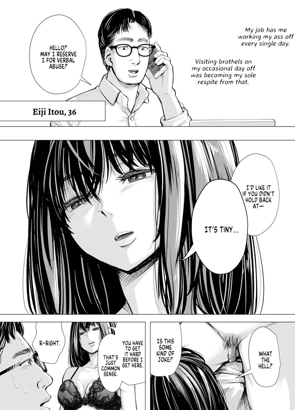 I-chan no Seme seme Kaikan ~Fuzoku-gayoi de ichiban Kioku ni Nokotta Hanashi~ | I’s Abusive Pleasure    page 4 full
