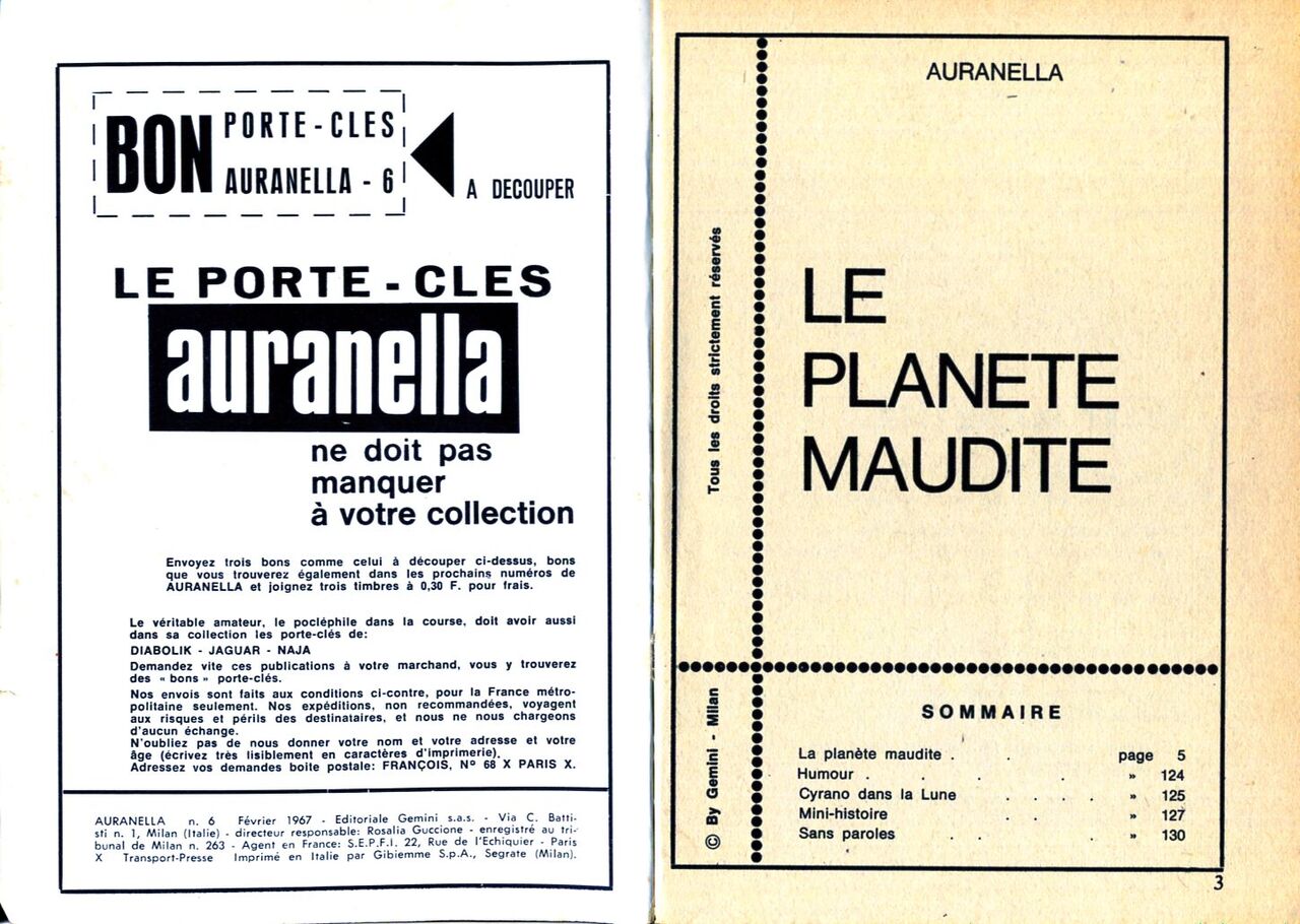 PFA - Ed Gemini - Auranella #6 La planète maudite page 2 full