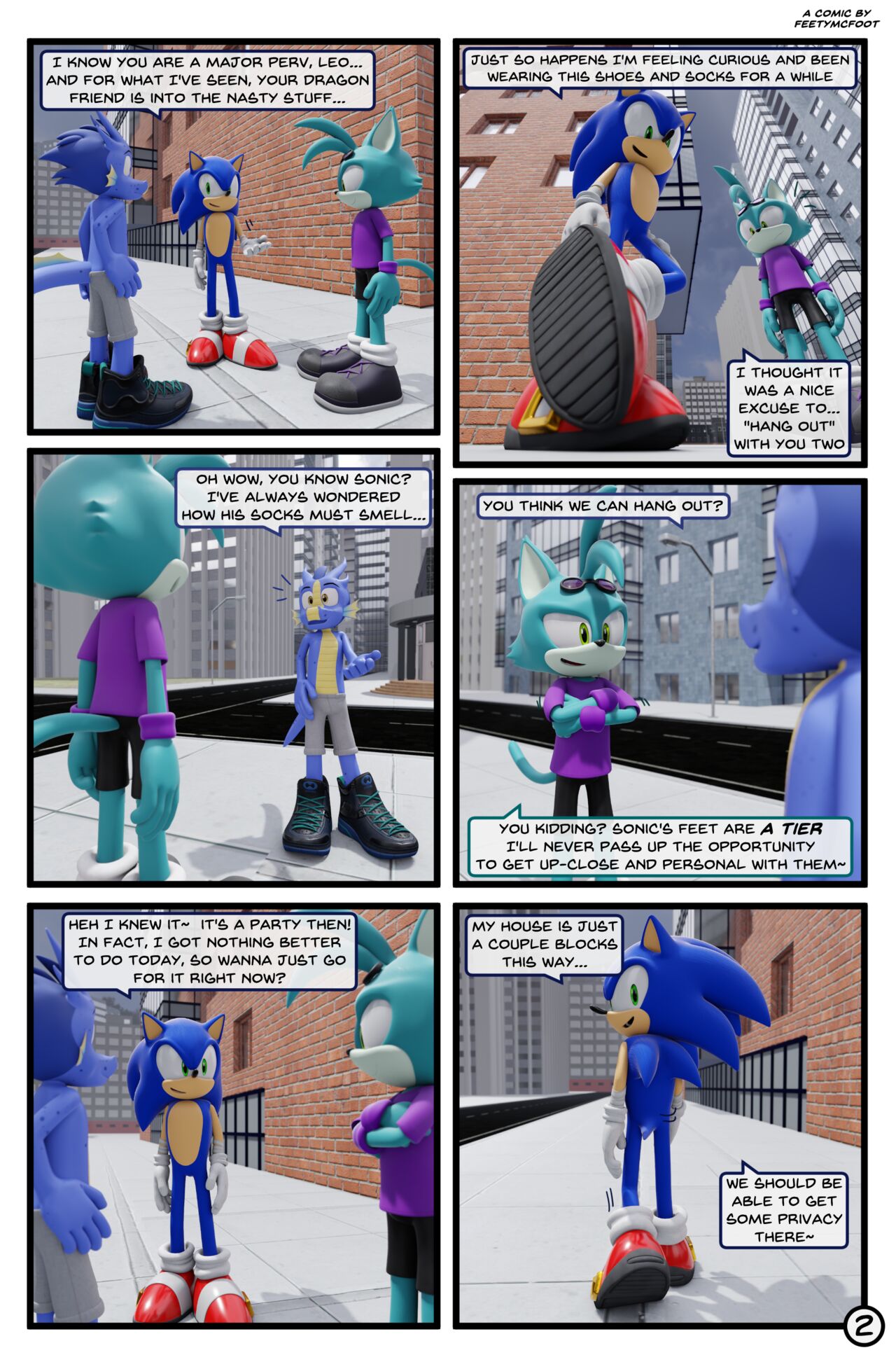 Sonic's Sock Party page 2 full