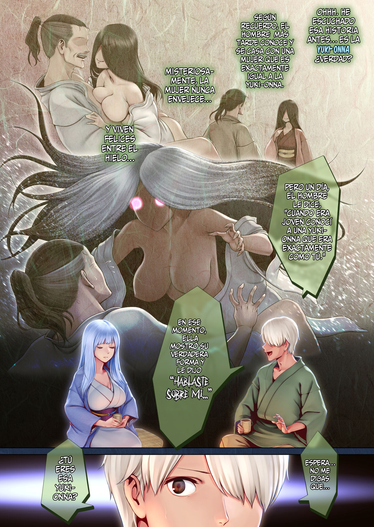 Yotogi no Yukionna Setsu ~Atatamenai to, Koorimasu~ | Setsu La Yuki Onna De La Noche ~calientala Para Que No Se Congele~ page 7 full