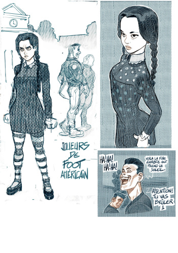 A Wednesday Addams Comic cover
