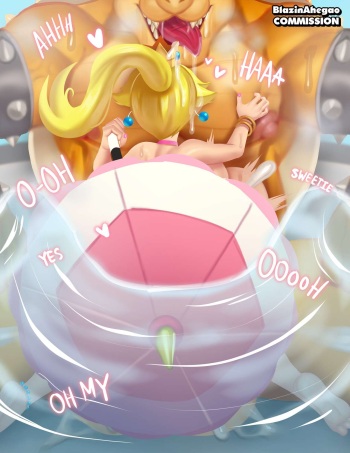 Bowser n' Peach Hot Tub cover