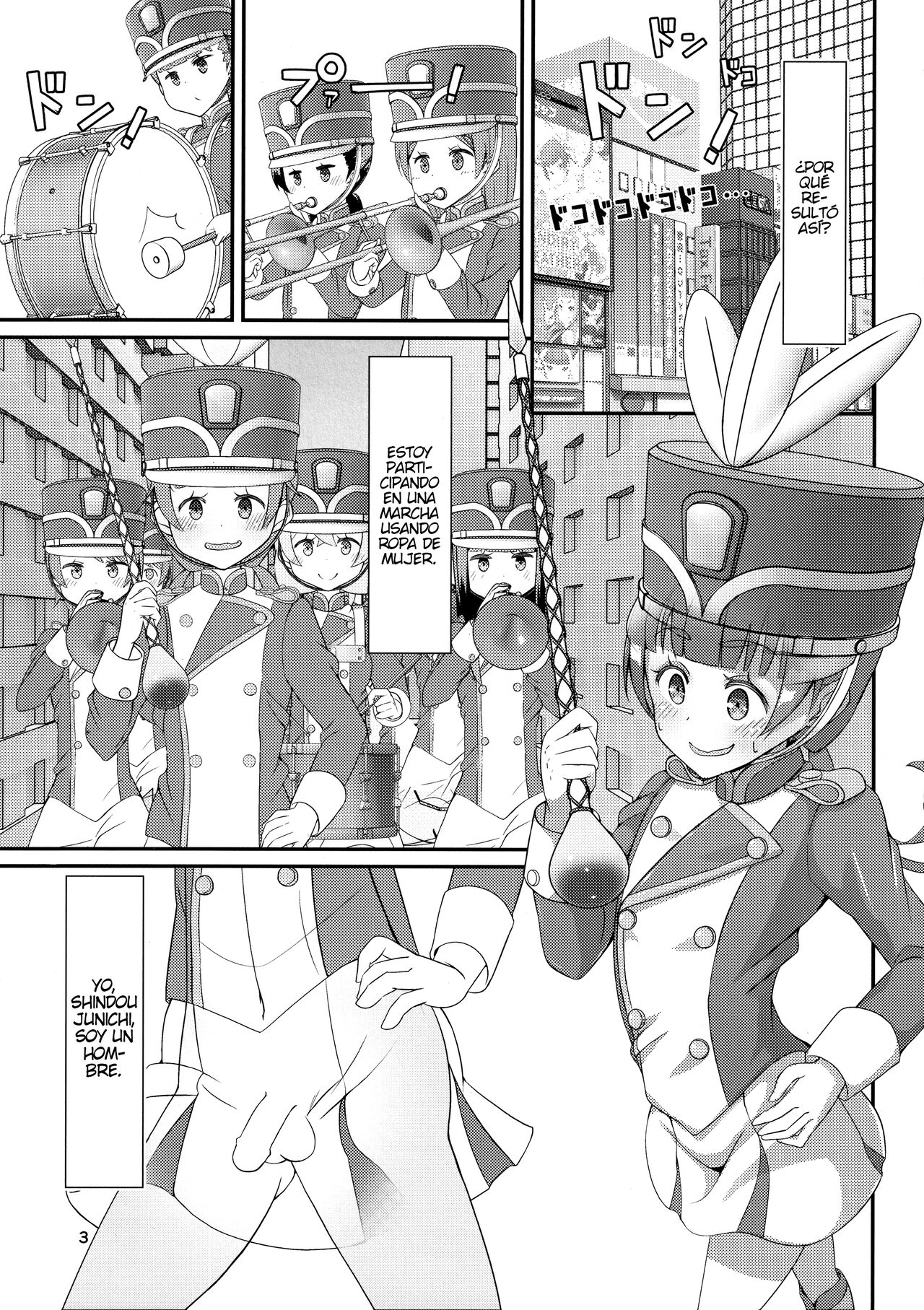 Sensei! Try dressing up like a little girl in a Marching Band! page 4 full