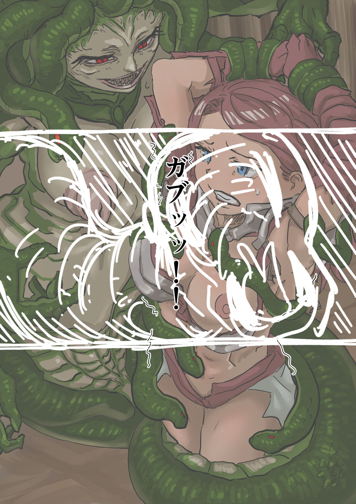 Moheji Female Warrior and Medusa page 7 full