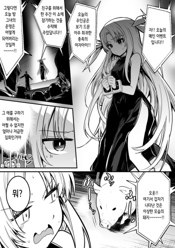 肩代わりを買って異種姦孕ませ出産ショーに出されちゃう占い師ちゃん | 친구를 구하는 담보로 이종간 임신 출산쇼에 출연하게 되어버린 점술사쨩 cover
