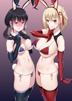 千束とたきな逆バニー