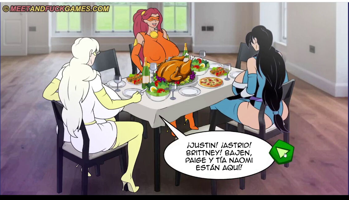 Meet and Fuck - Super Whore Family: Thanksgiving/Día de Acción de Gracias page 10 full