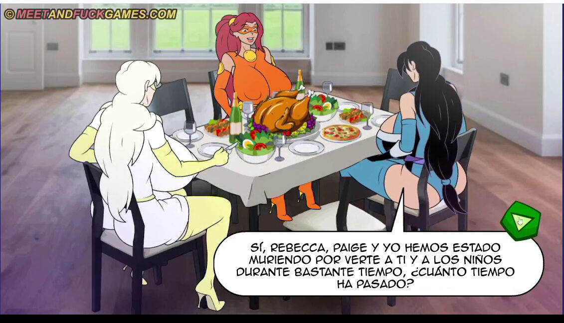 Meet and Fuck - Super Whore Family: Thanksgiving/Día de Acción de Gracias page 7 full