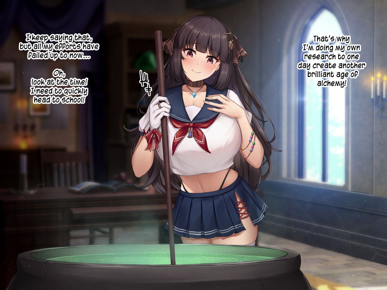 CG集「天才JK錬金術師の末路」第一部データ／続き連載決定告知 page 4 full