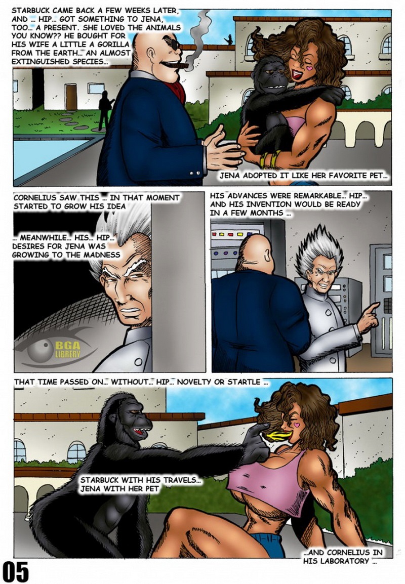 BadGirlsArt - Tales from the Galactic Canteen - Monkey Business page 5 full