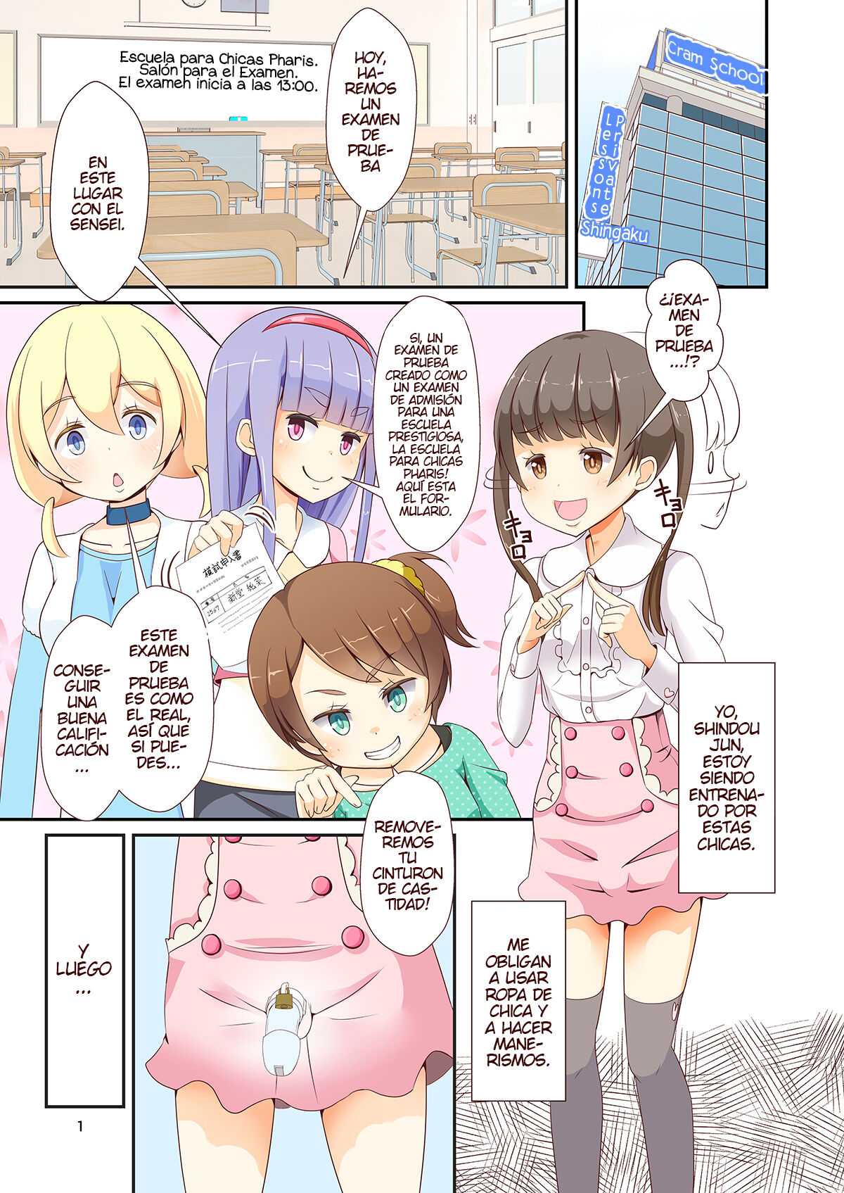 Sensei! Try dressing up like a little girl in a Mock Exam! page 3 full
