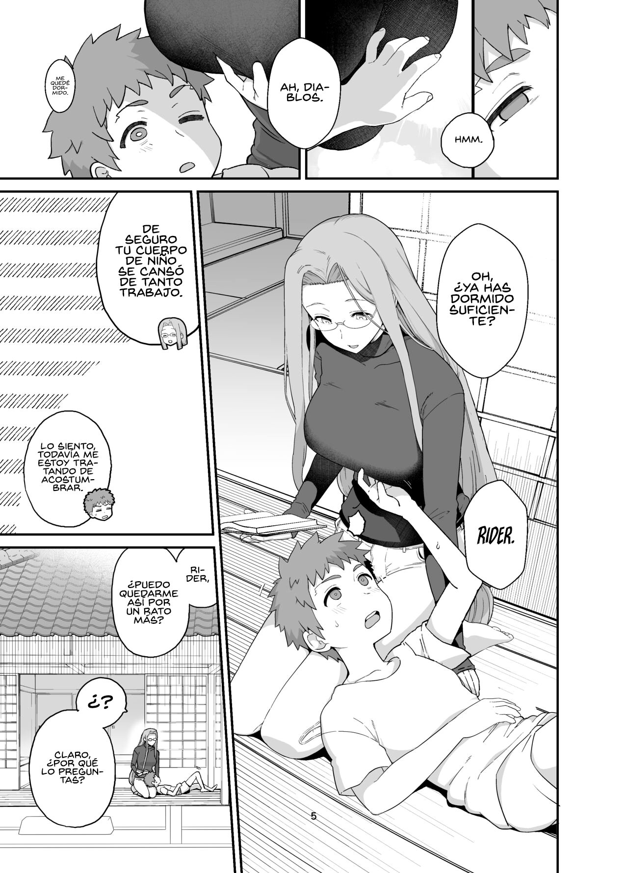 Rider-san to Orusuban page 7 full