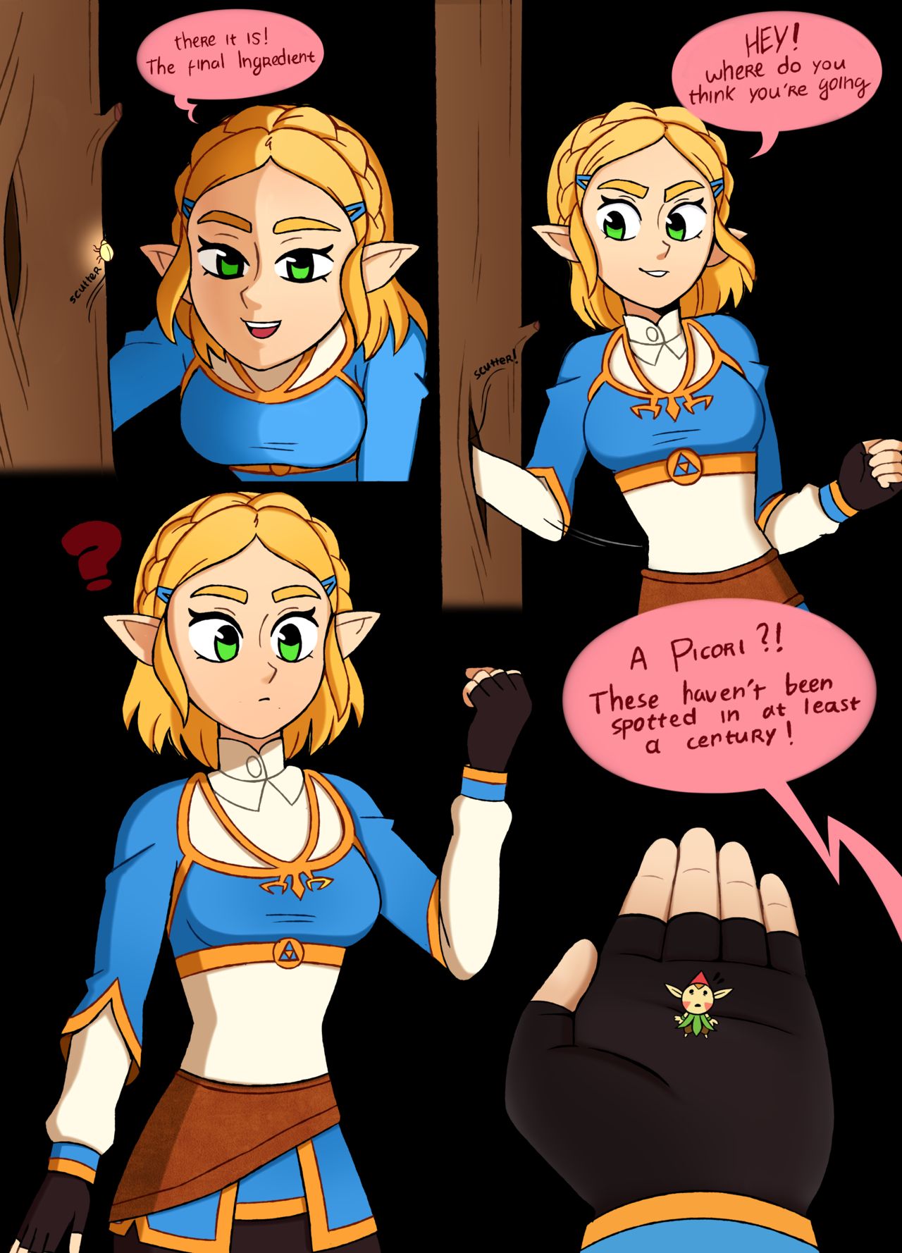 A Minor Side Quest - Giantess Zelda page 1 full