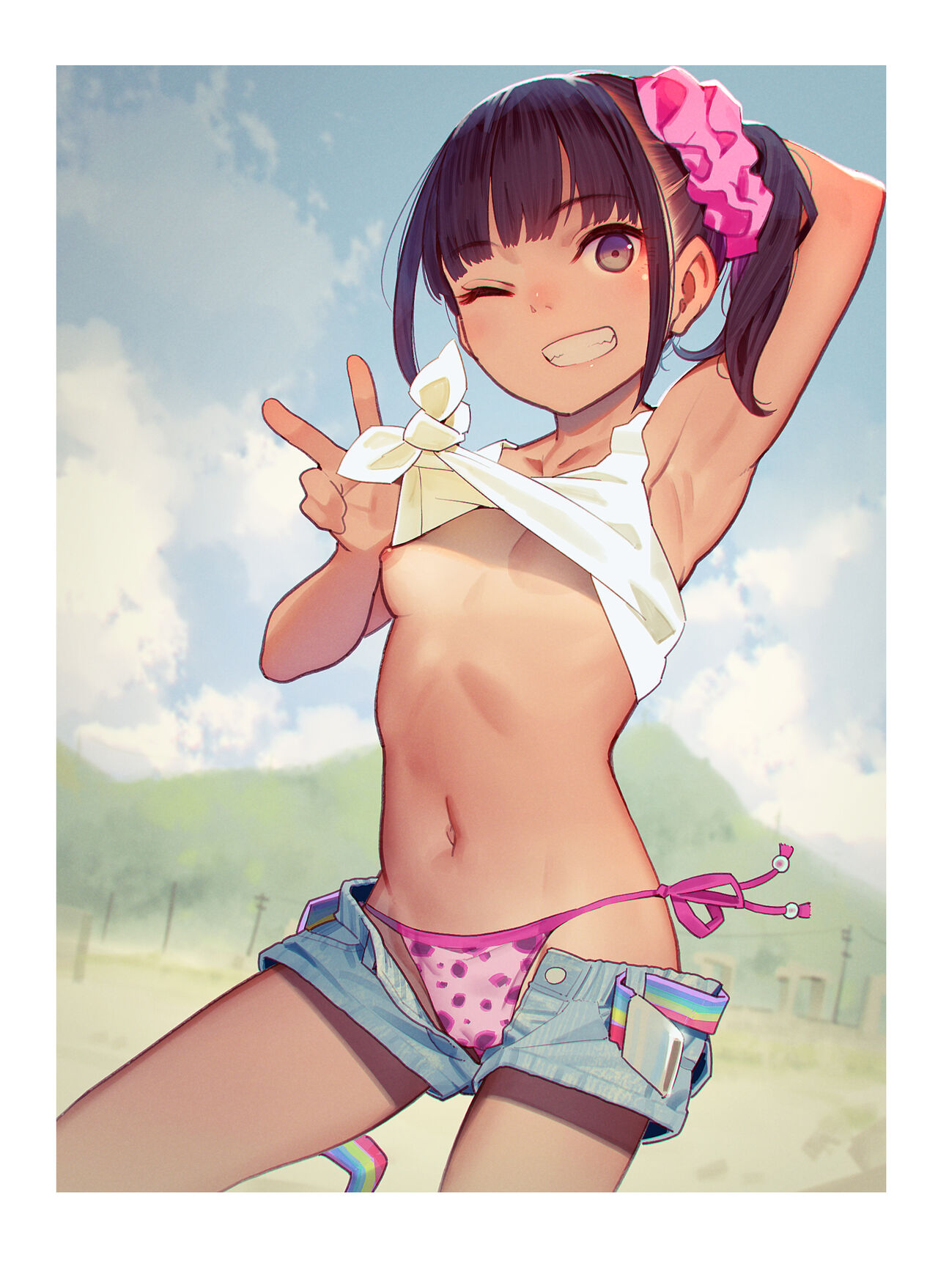 ロリビッチちゃんのお小遣い稼ぎ Loli Bitch's Money Making【裸 undress】 page 7 full