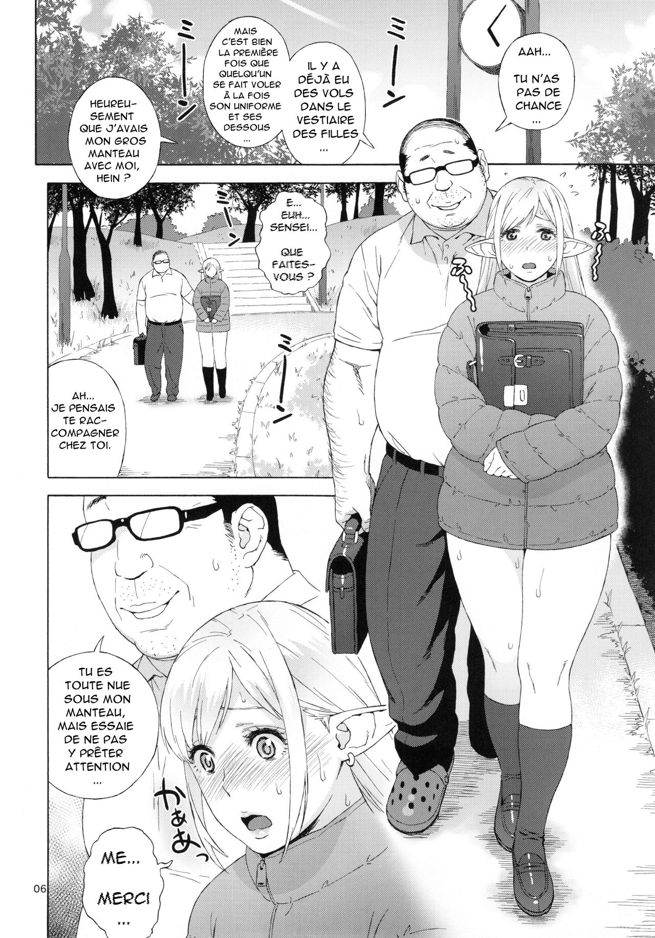Tenkousei JK Elf 3 -Houkago Yagai Jugyou- l'étudiante elfe transferée 3-classe en plein air après l'école - page 6 full