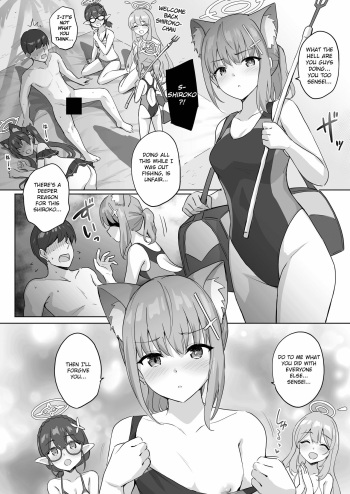 Shiroko to Mizugi Ecchi cover