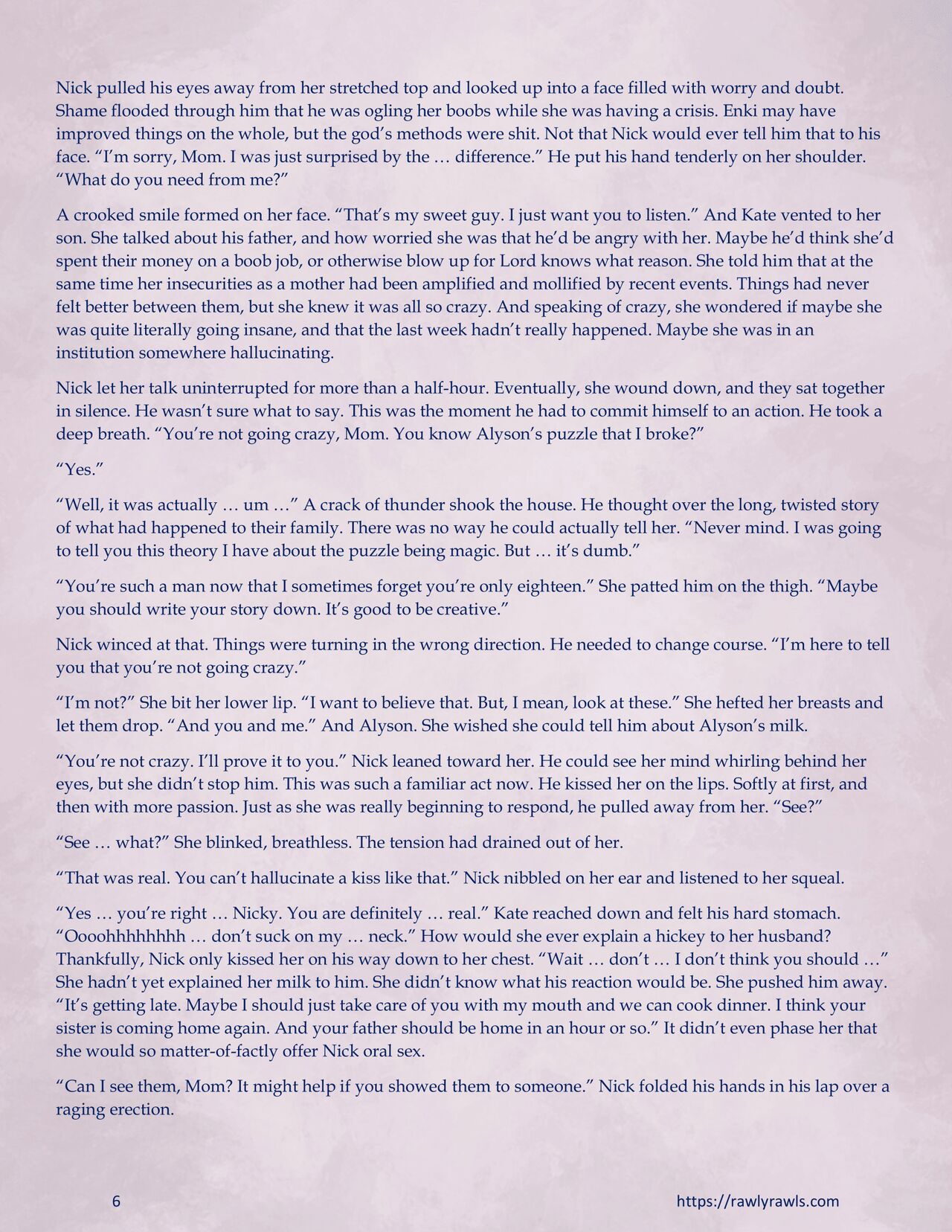 Enki's Puzzle Chapter 16: Rawly Rawls Fiction page 6 full