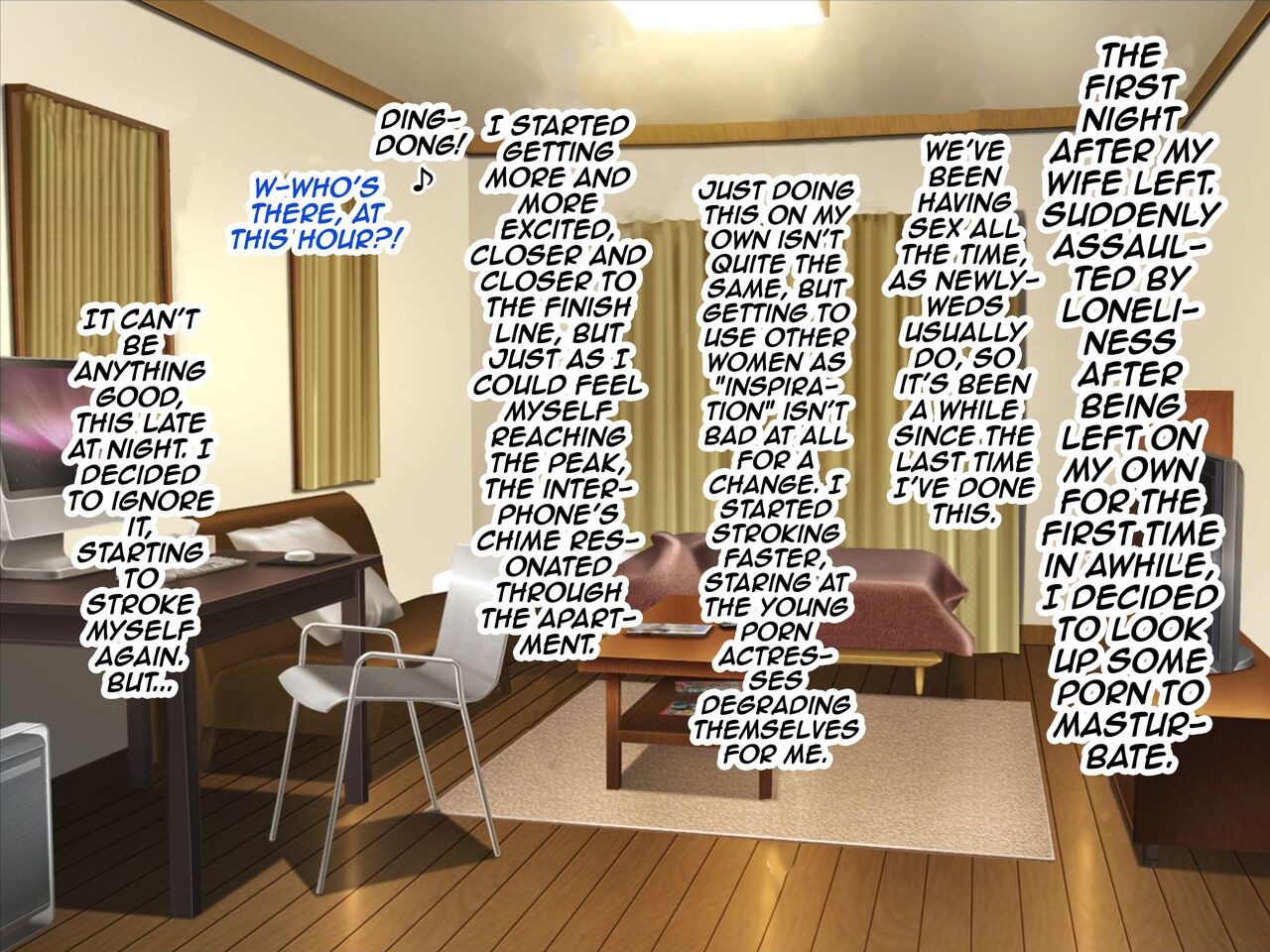 Otonari no Kinpatsu Pheromone Tsuma wa Shinkon Hoyahoya no Wakai Osu Chinpo ga Osuki | The Pheromone Laden Blonde Housewife Next Door Loves Warm, Young, Newlywed Dick page 4 full