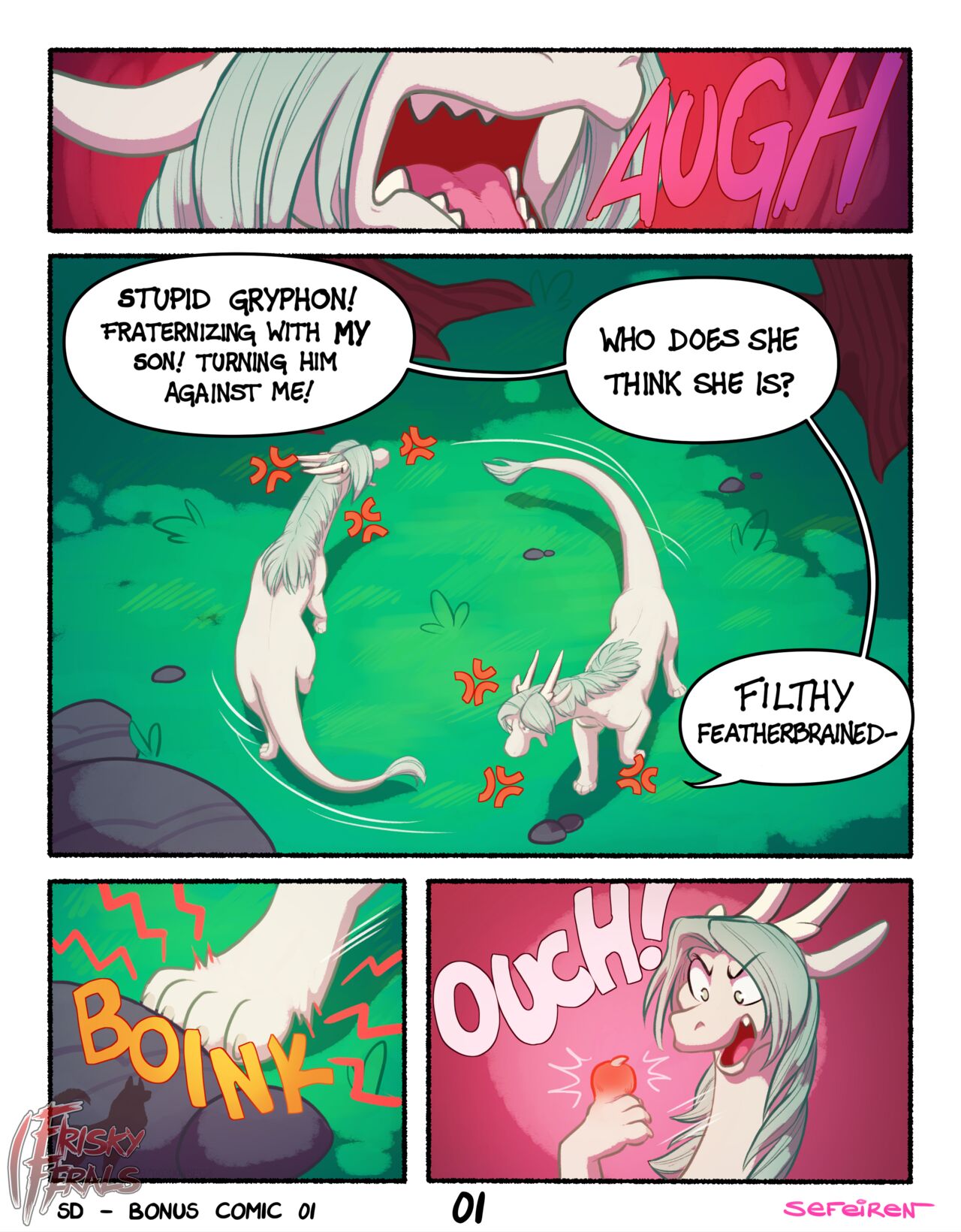 Frisky Ferals - Something Different Bonus Comic page 1 full