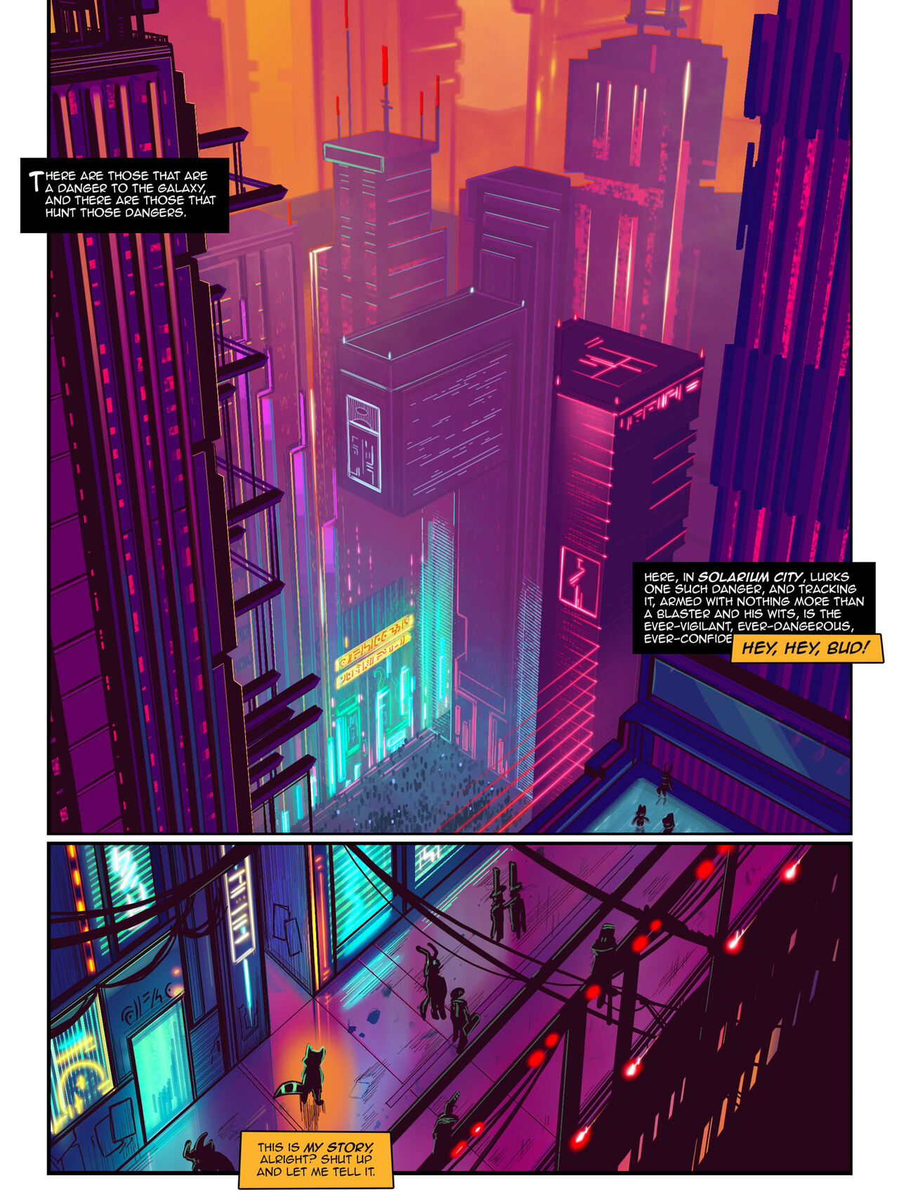 Rocket Raccoon Retro Comic page 1 full