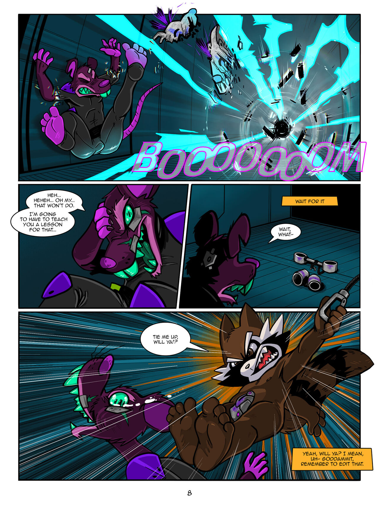 Rocket Raccoon Retro Comic page 8 full