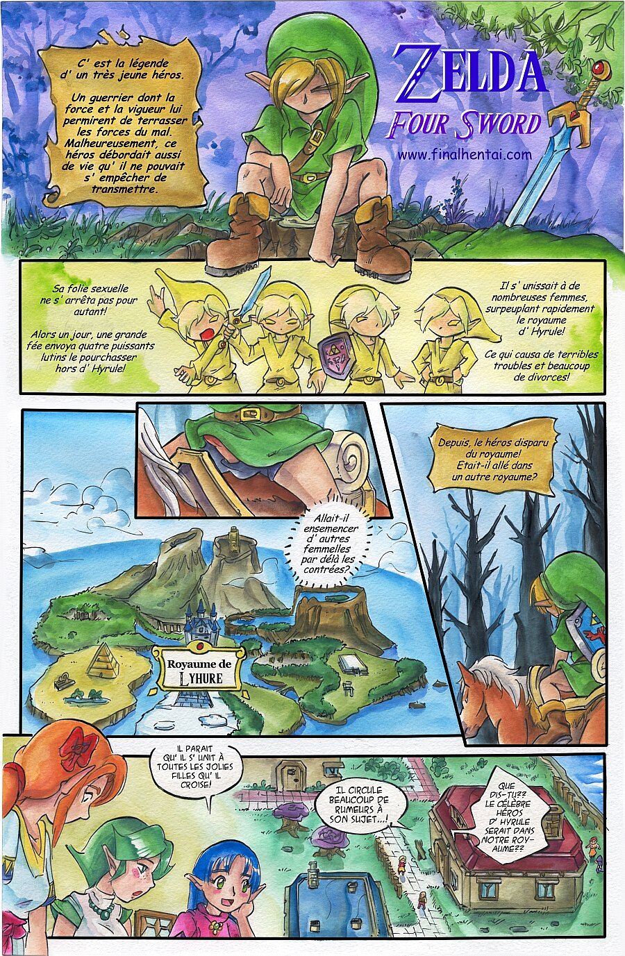 Zelda Four Sword page 1 full