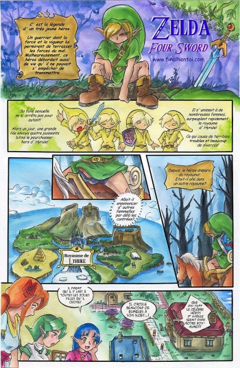 Zelda Four Sword cover