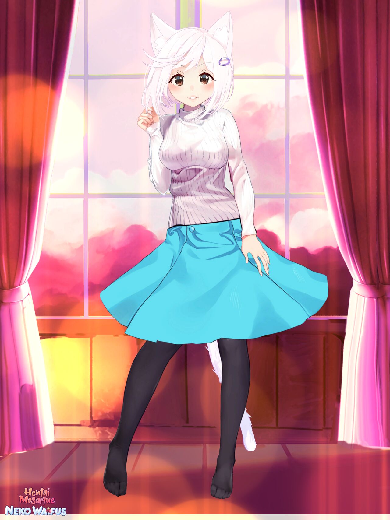 Mosaique Neko Waifus CG page 1 full