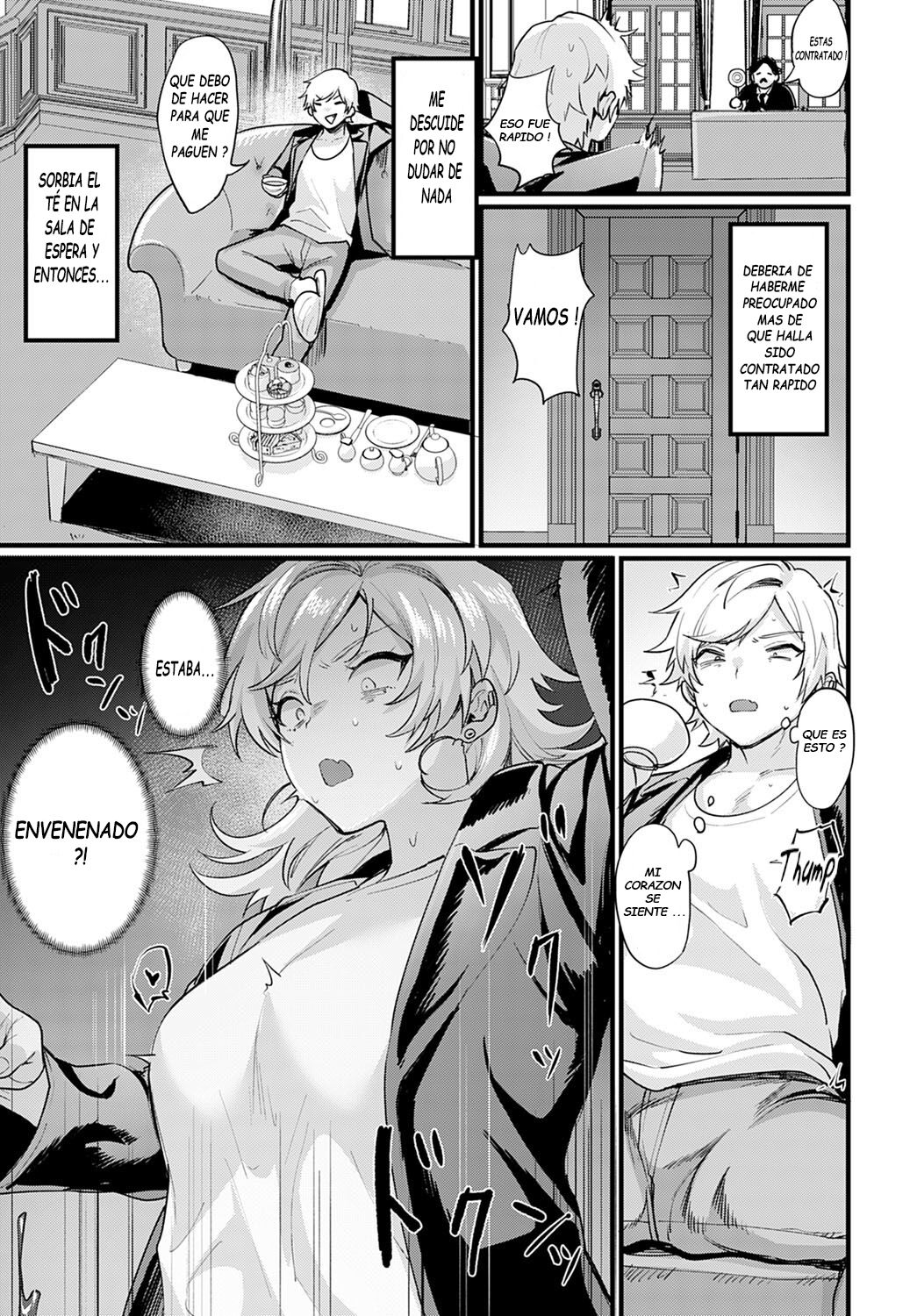 Okane Daisuki! Nyotaika Baito page 3 full