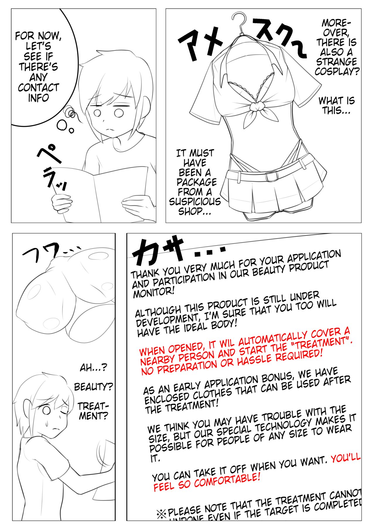 Shota ga Hen na Biyou Seihin no Kata de TS suru Ohanashi | Shota With a Suspicious Beauty Product page 2 full