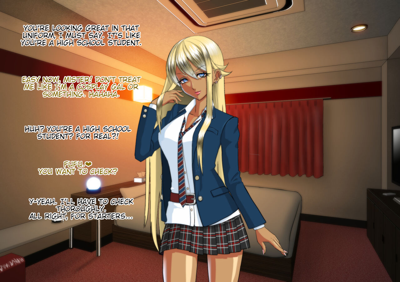 Gal-kei DeliHeal-jou to Tanoshii Oyako Asobi! | Fun Father-Daughter Roleplaying with a Gyaru Prostitute! page 6 full