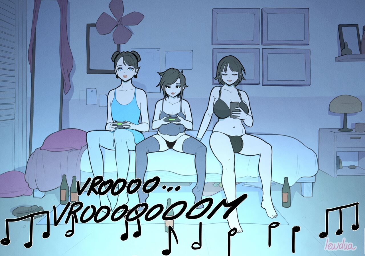 Alice and Alison playing games with the secret lover at night page 3 full