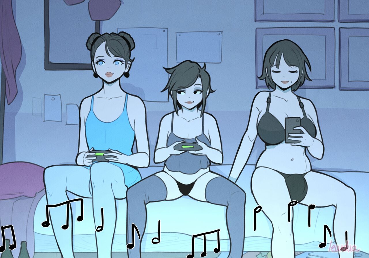 Alice and Alison playing games with the secret lover at night page 5 full