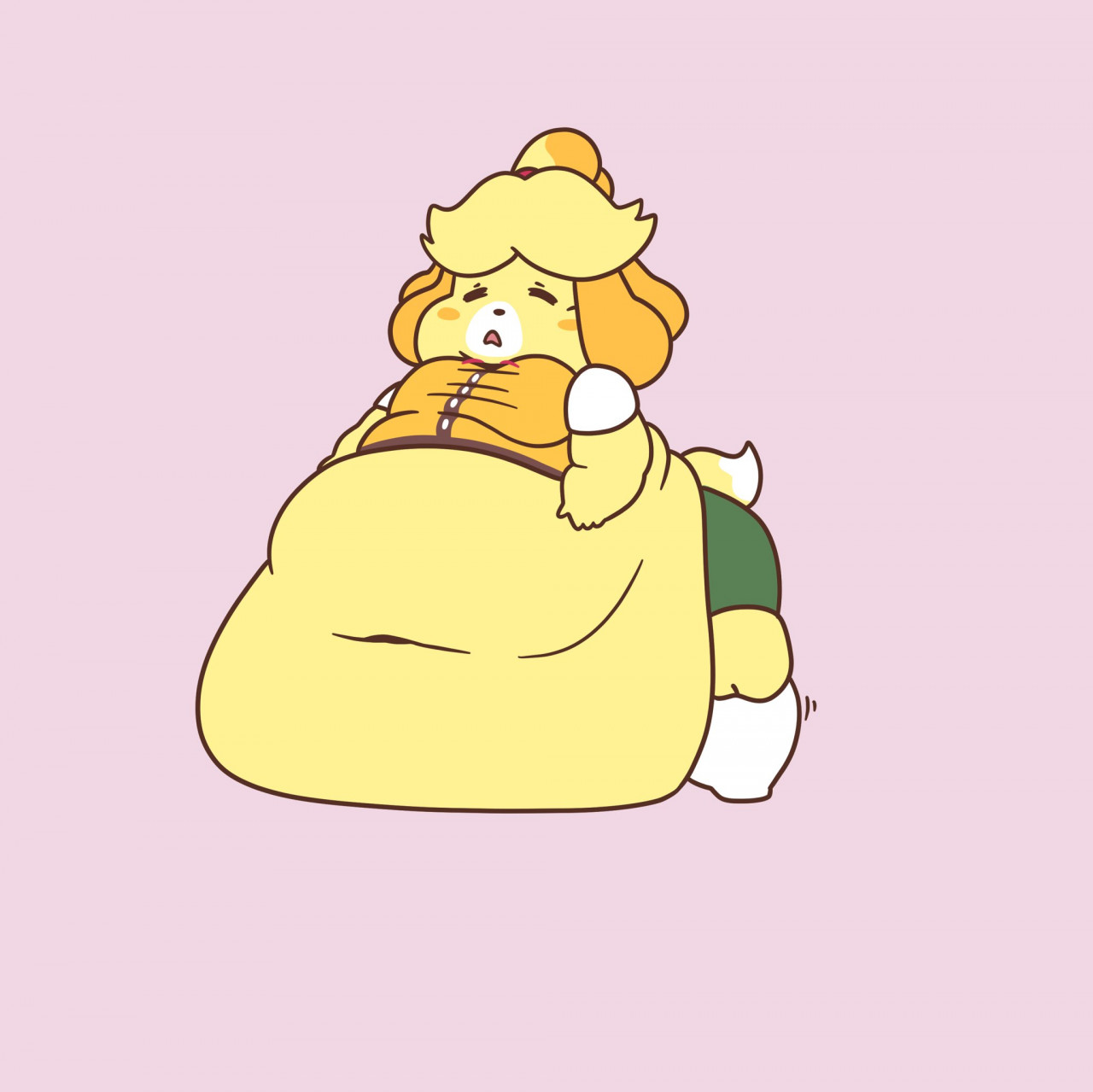 Pompuffy - Animal Crossing Isabelle Weight Gain Sequence 2 page 8 full