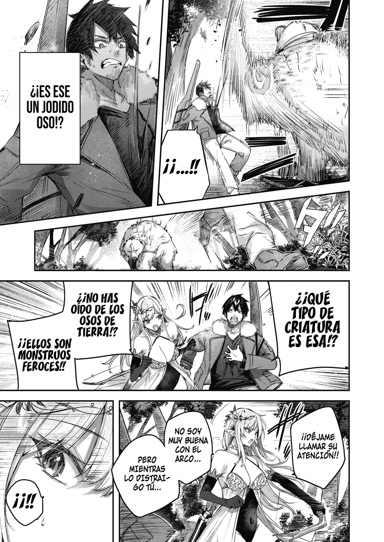 Dokushin Hunter no Deai wa Elf no Mori de♡ Ch.1| El encuentro del cazador soltero en el bosque élfico♡ Cap.1 page 6 full
