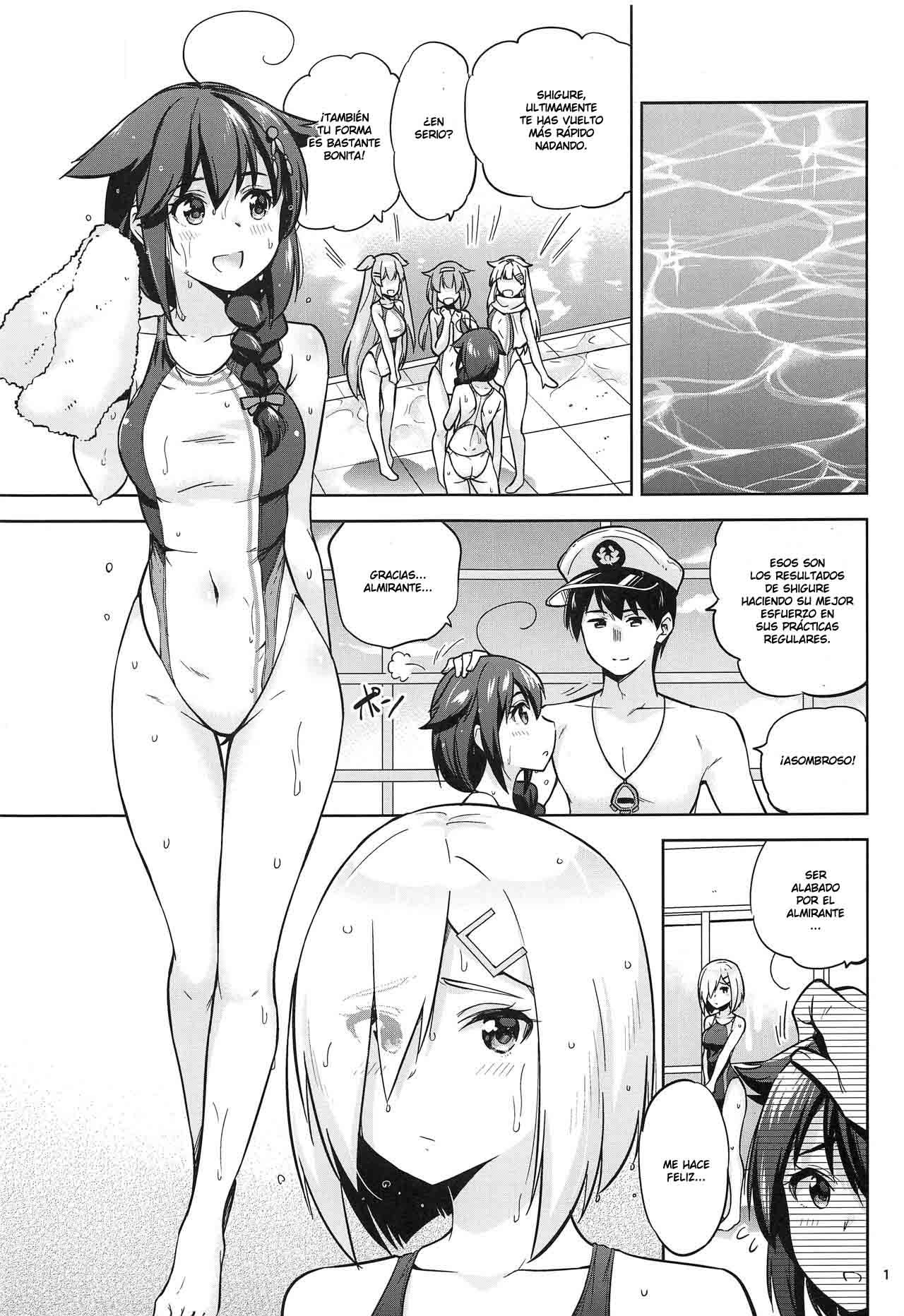 Kyouei-Mizugi na Shigure-chan to Hamakaze-san to. | Shigure and Hamakaze in Racing Swimsuits page 2 full
