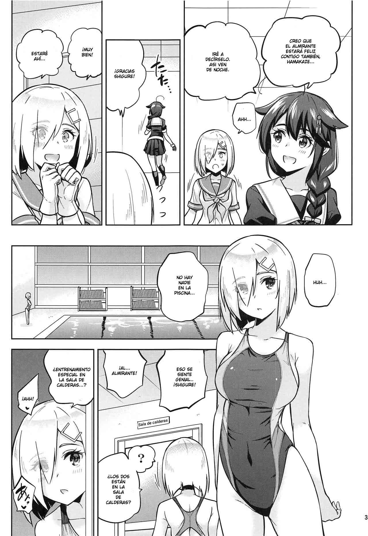 Kyouei-Mizugi na Shigure-chan to Hamakaze-san to. | Shigure and Hamakaze in Racing Swimsuits page 4 full