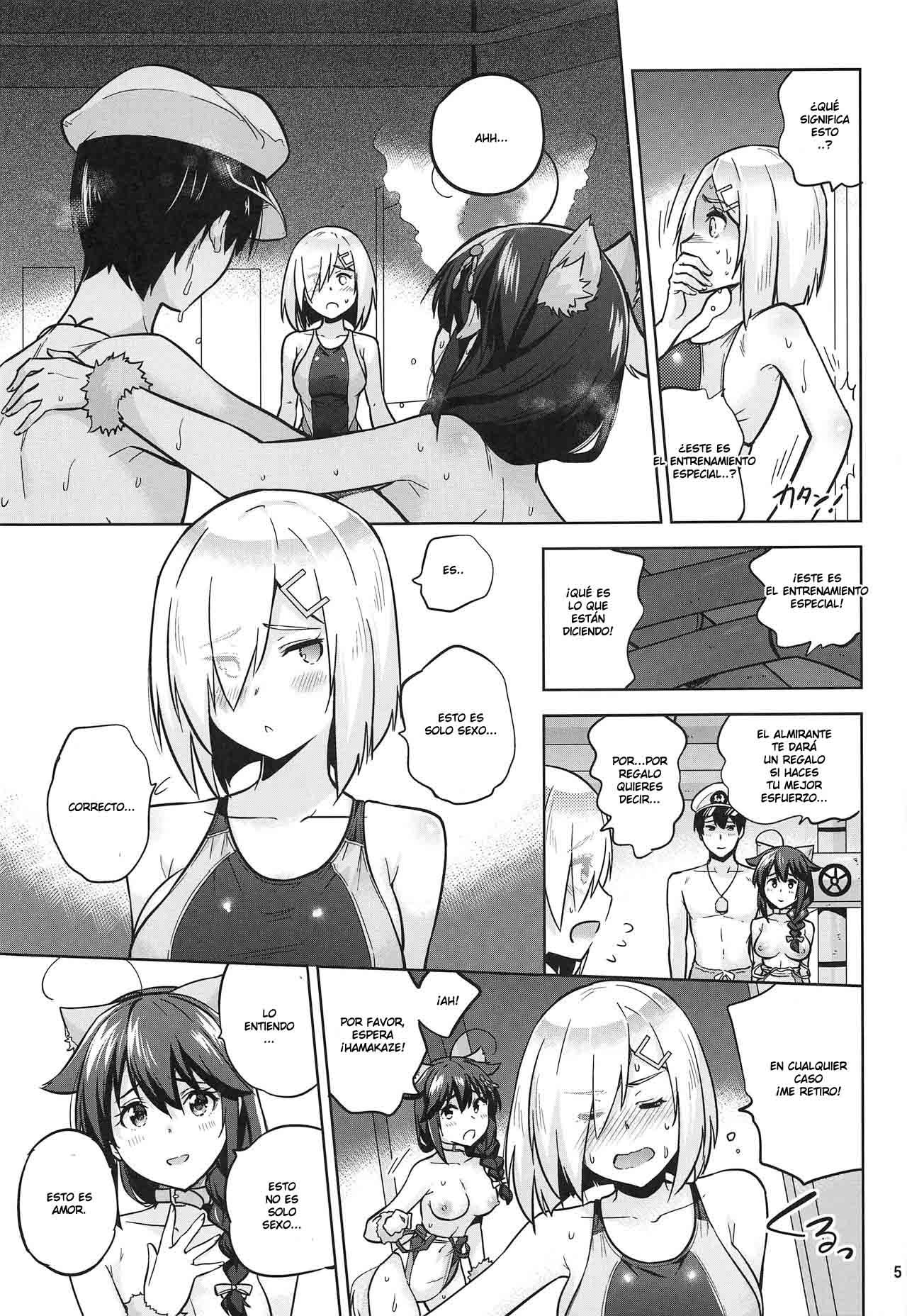 Kyouei-Mizugi na Shigure-chan to Hamakaze-san to. | Shigure and Hamakaze in Racing Swimsuits page 6 full
