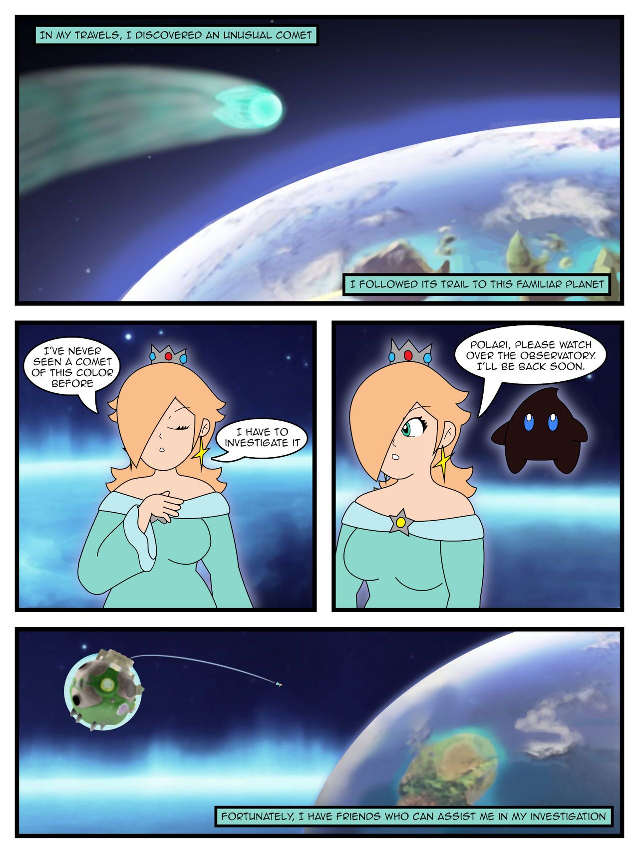 Rosalina and the Prankster Comet page 3 full