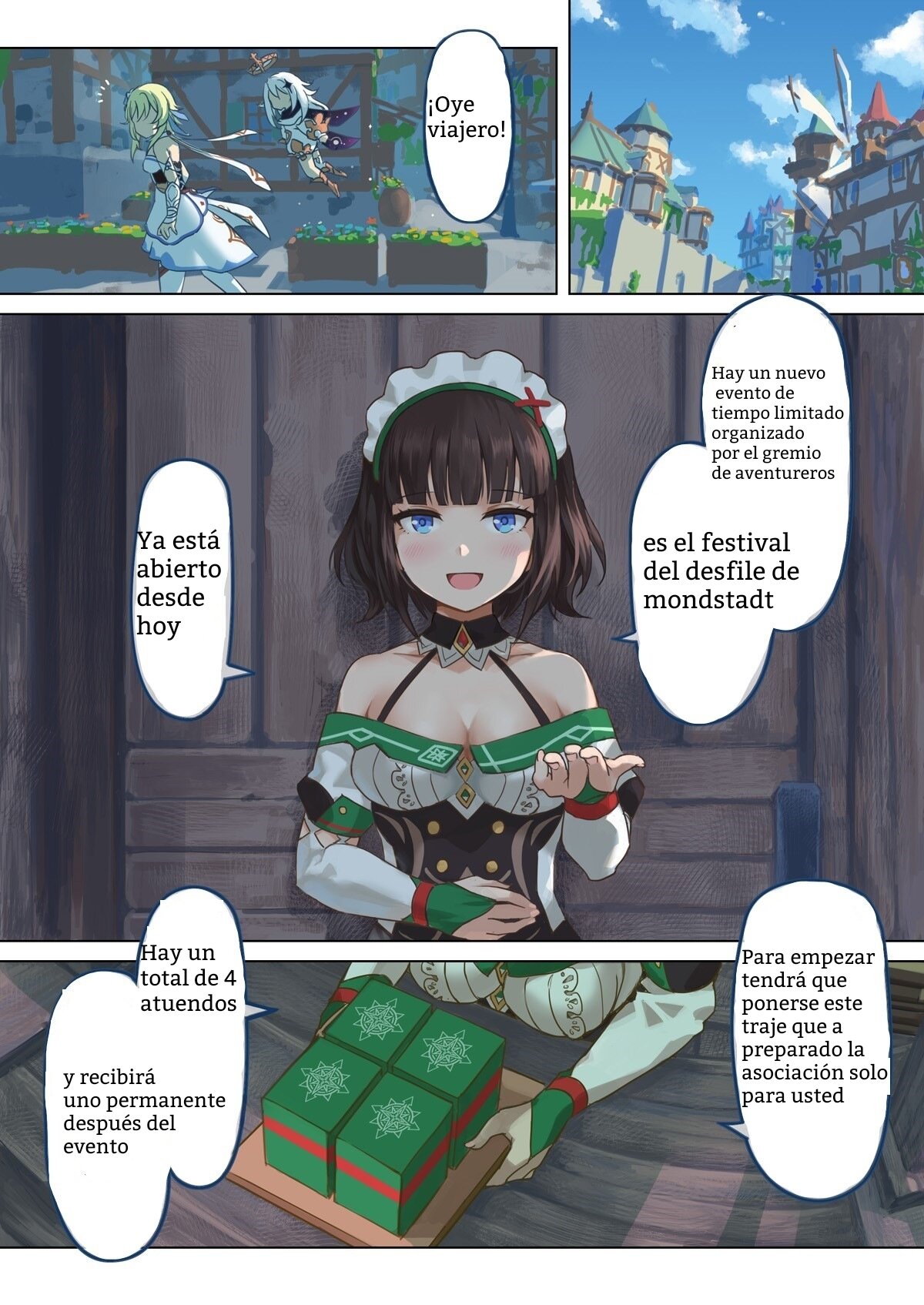 Mondstadt Hot Springs Festival Act 1 page 2 full