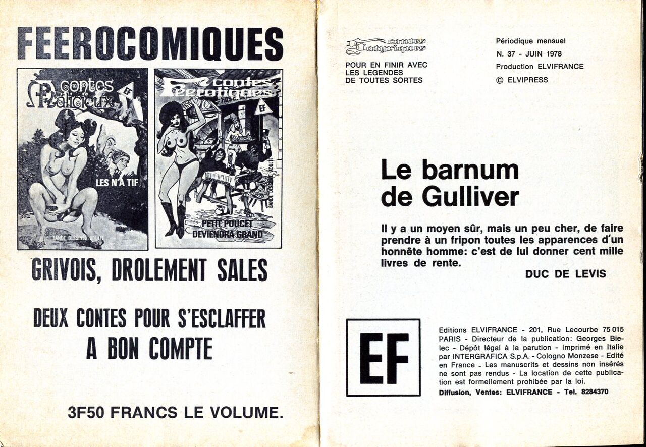 PFA - Contes satyriques #37 Le barnum de Gulliver page 2 full