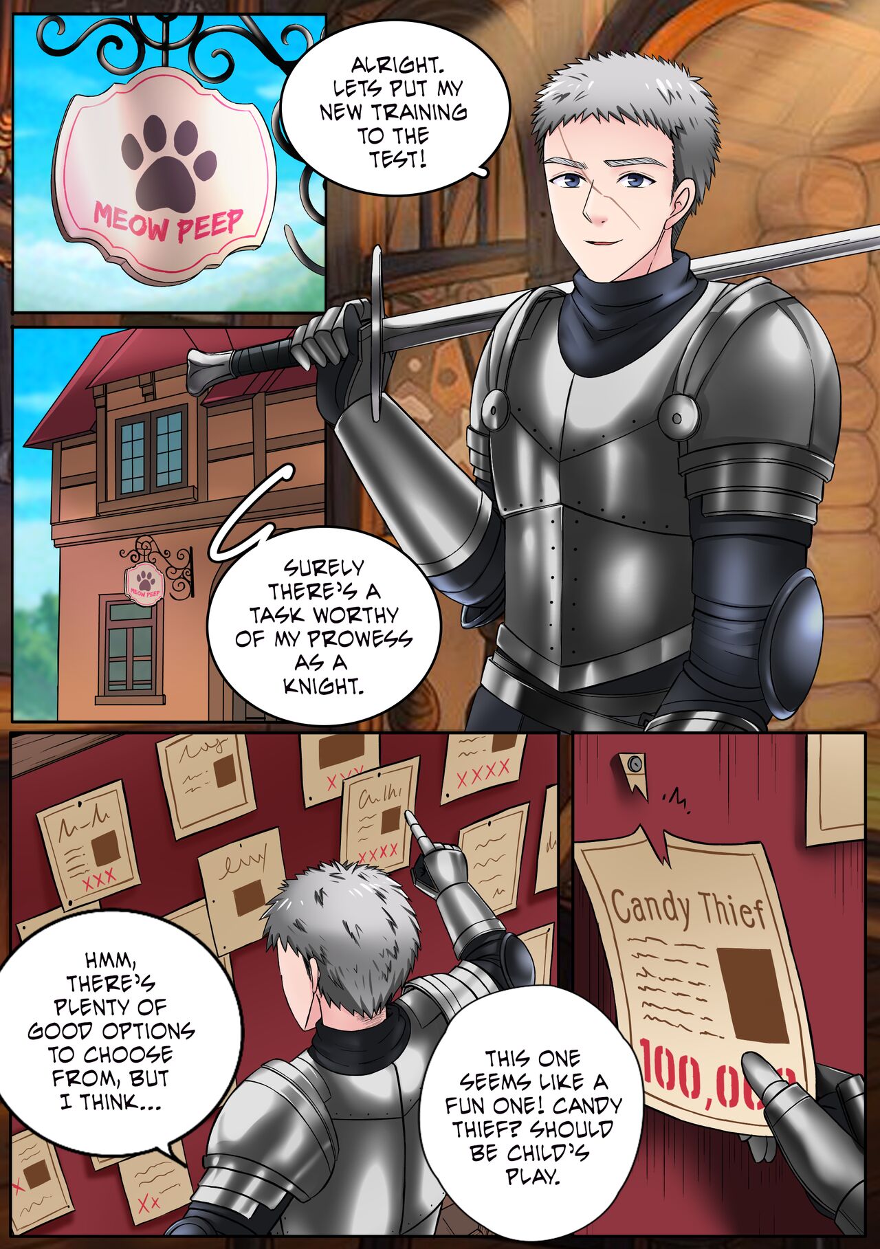 A Knight's Quest page 1 full