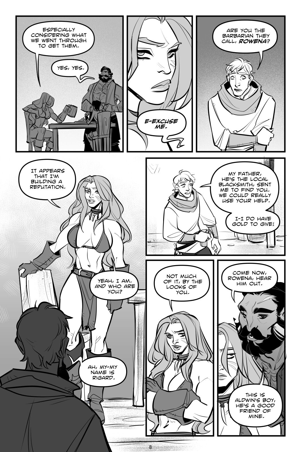 Rowena the Barbarian Reboot Chapter 1 page 9 full