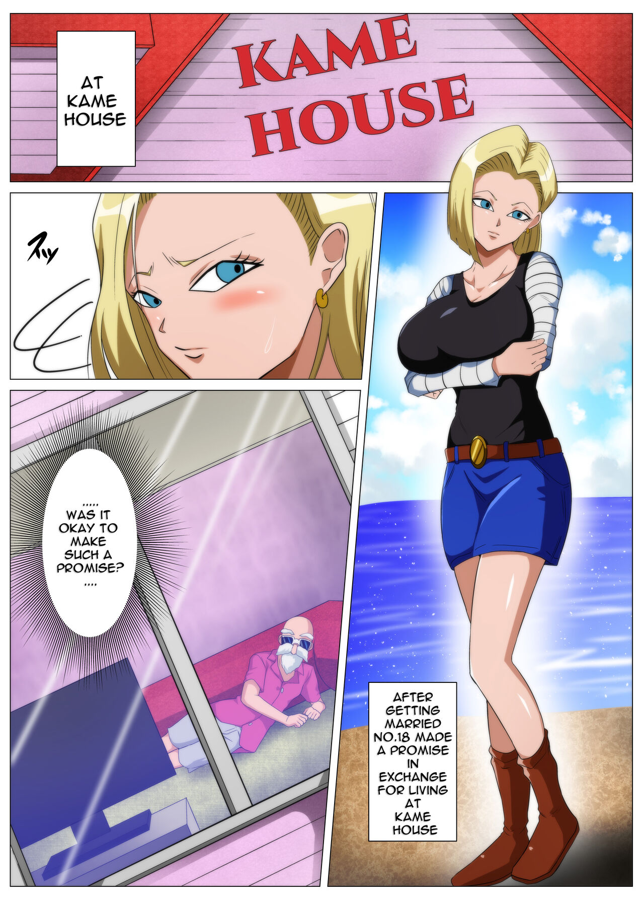 Ero Jii-san to Ecchi na Keiyaku o Shita Bakunyuu Hitozuma page 2 full
