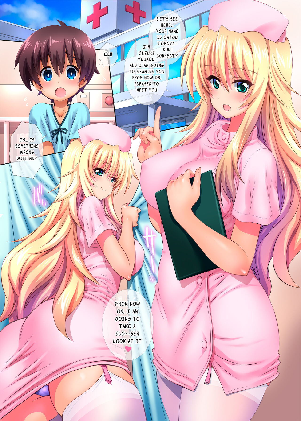 Byouin ni Ittara Ecchi na Nurse no Onee-san ni Kensa sarechatta Hanashi page 4 full